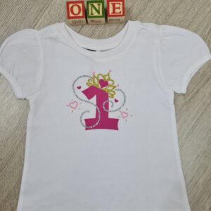 Girls Birthday Shirt - 1 Year