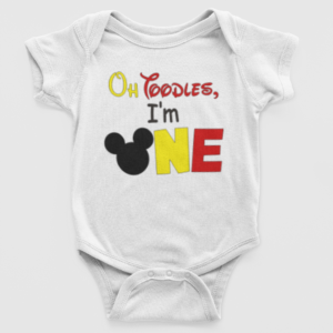 Oh Toodles, I'm One - Birthday Baby Grow