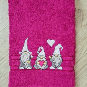 Pink Gnomes Face Cloth