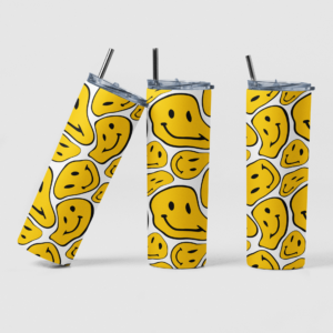 Funny Yellow Smiley Faces Thermal Tumbler