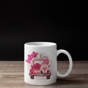 I Love You Gnome Mug - With Heart Balloons